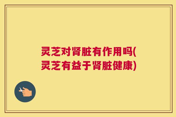 灵芝对肾脏有作用吗(灵芝有益于肾脏健康)