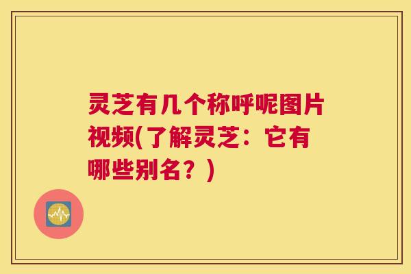灵芝有几个称呼呢图片视频(了解灵芝：它有哪些别名？)