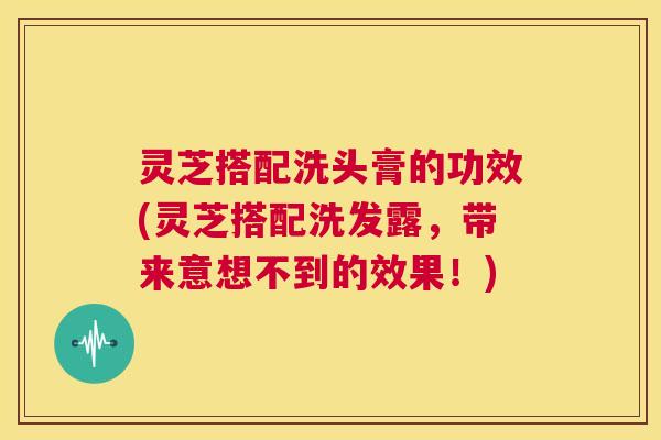 灵芝搭配洗头膏的功效(灵芝搭配洗发露，带来意想不到的效果！)