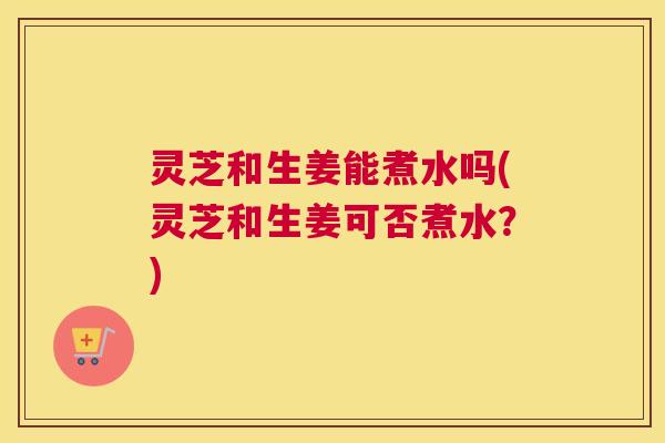 灵芝和生姜能煮水吗(灵芝和生姜可否煮水？)