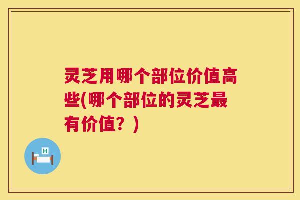 灵芝用哪个部位价值高些(哪个部位的灵芝最有价值？)