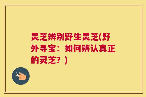 灵芝辨别野生灵芝(野外寻宝：如何辨认真正的灵芝？)