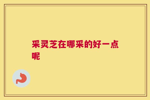 采灵芝在哪采的好一点呢