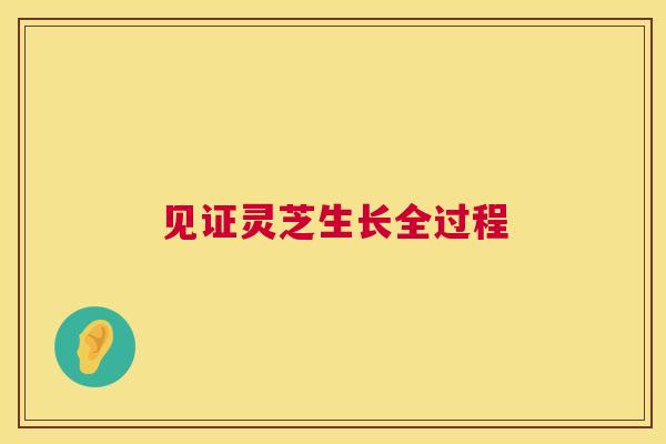 见证灵芝生长全过程