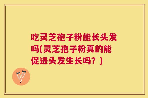 吃灵芝孢子粉能长头发吗(灵芝孢子粉真的能促进头发生长吗？)