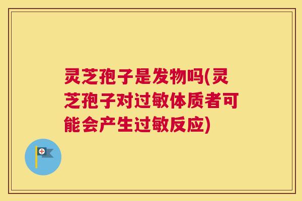 灵芝孢子是发物吗(灵芝孢子对过敏体质者可能会产生过敏反应)