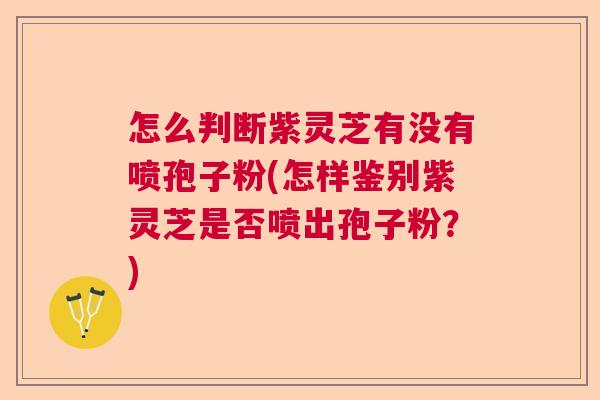 怎么判断紫灵芝有没有喷孢子粉(怎样鉴别紫灵芝是否喷出孢子粉？)