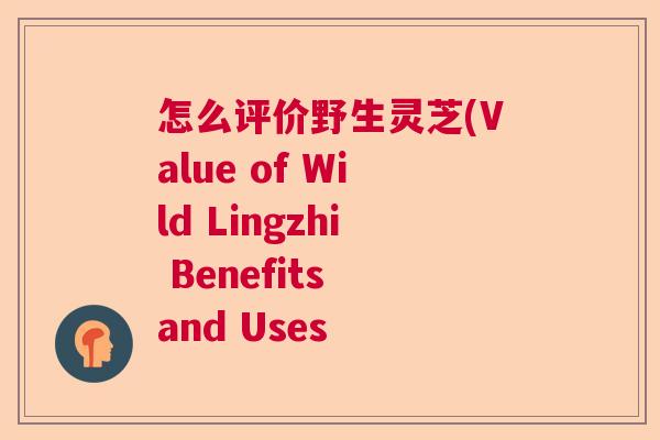 怎么评价野生灵芝(Value of Wild Lingzhi Benefits and Uses