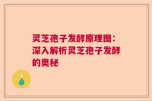 灵芝孢子发酵原理图：深入解析灵芝孢子发酵的奥秘